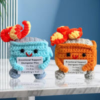 Dumpster Fire De Crochet Divertido Y Emocional Soporte Para Amigos Y Coworker Regalo Funny Figura Textil Y Fibra Origin China - details 1