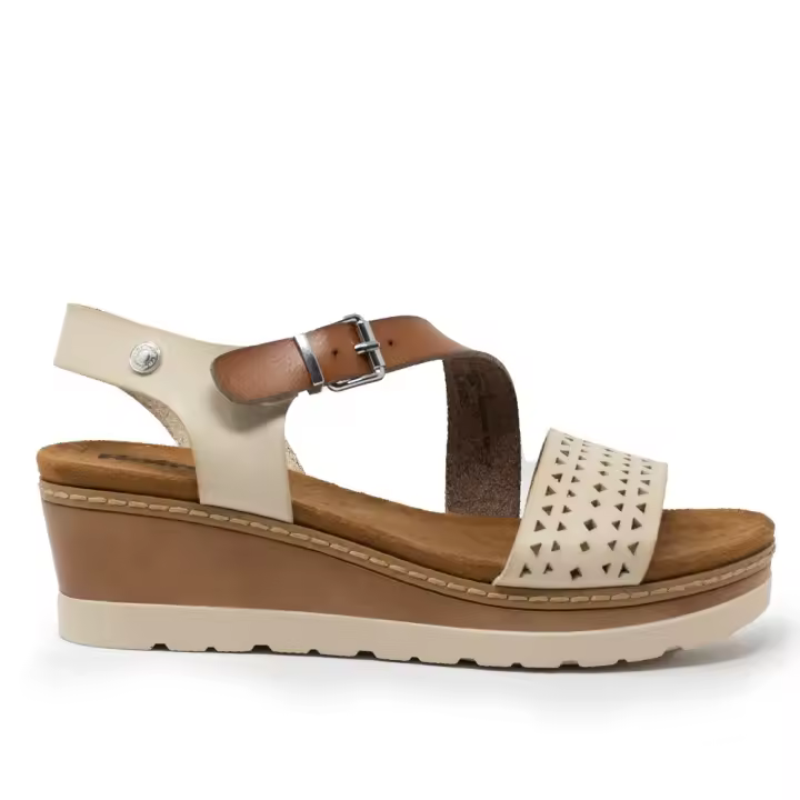 REFRESH 172846 02 Sandalias plataforma mujer 35839 25V SANDALIA PALA PICADA HIELO - 1