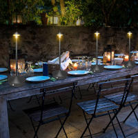 Lámpara De Mesa Recargable LED Sin Cable Nórdica De Lujo Para Dormitorio Restaurante Luz Nocturna Romántica Con Toque - details 4