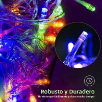 Luz De Hielo Solar Para Cortina 3.5M Decoración Detechos Exteriores Luces De Hada Para Bodas Fiestas Navidad Y Jardín - details 8