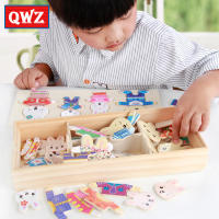 Rompecabezas De Madera Educativo Para Niños Con Tema De Elefante Y Oso Cambiando Ropa Juego De Vestir Juguetes Para Bebés Regalo - details 26