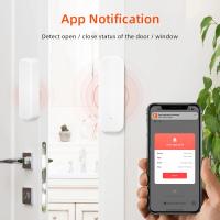 Sensor De Puerta WiFi Tuya Sensor De Entrada De Puerta Seguridad Alarmas Burglar Sensor Magnético Inteligente Alexa Google Home - details 3