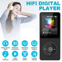 Reproductor MP3 Bluetooth 5.0 Sport 64GB con pantalla TFT a color de 1,5 pulgadas, mini reproductor de música con clip, admite tarjeta SD de hasta 128GB, con botón de volumen independiente, radio FM, podómetro - details 10