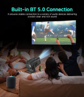 Proyector Portátil DOAN HY320 Mini Native 720P Soporta 4K Android 11 300ANSI Dual Wifi6 BT5.2 Exterior Rotable 180° Proyector - details 8