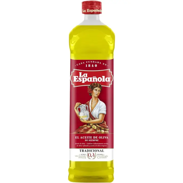 La Española - 2 botella de  1 L  - Aceite de Oliva Suave. Botella 1 L - 1