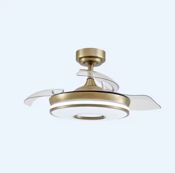 VENTILADOR DE TECHO DC DANI 48W 4800LM CUERO 3ASPA 6VEL 91D 3000-4000-6000K REMOTO+MEMORIA+TEMPOR 24 - 1