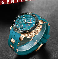 Reloj De Pulsera De Cuarzo TOP LIGE 2025 Para Hombre Lujo Resistente Al Agua Con Luminosidad Y Fecha Correa De Silicona Fashion Casual - details 15