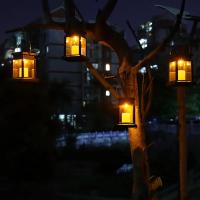 Lámpara Solar LED Retro De Hierro Para Exterior Luces Colgantes De Camino Decorativas Vintage Incluye Bombillas Fuente De Energía Solar - details 12