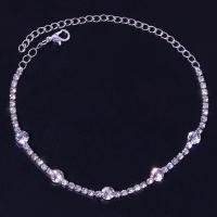 Pulsera De Tiras De Cristal Bohemio En Forma Redonda Para Mujer Cadena De Pies Para Playa Moda 2024 Accesorios De Regalo - details 1