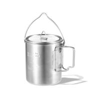 LIXADA Taza De Acero Inoxidable Portátil De 750ml Con Tapa Y Manija Plegable Para Camping Cocina Picnic Deportes Al Aire Libre - details 37