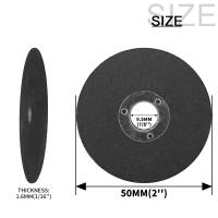 Discos De Corte De Metal 50mm 2" Rueda De Corte De Resina Para Acero Inoxidable Corte De Mini Sábanas De Corte Pack De 5-50 - details 1