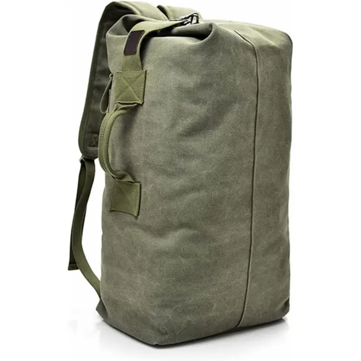 Mochila de Lona Saco: Ideal como Equipaje de Mano para Viajar, Acampada, Trekking y Montaña, Multifuncional para Deporte al Aire Libre y Senderismo - 1