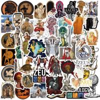 Pegatinas De Mitología Griega Para Laptop De Adulto Y Niña 50pcs Estilo Retro Vinilo Impermeable Para Botella De Agua Y Guitarra - details 0