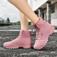 Botas De Montar Para Parejas Al Aire Libre Botines De Camuflaje Transpirables Para Hombres Y Mujeres Zapatos De Senderismo Casual Botas De Entrenamiento Alta Con Suela De TPR - details 7