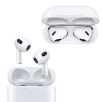 Auriculares inalámbricos Bluetooth estilo AirPods 3 con estuche de carga por cable, sonido HD, micrófono integrado, cancelación de ruido, diseño ergonómico, resistentes al agua, compatibles con iPhone y Android, batería de larga duración 5H, no original - details 0