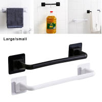 Barra De Toallas Autoadhesiva En Blanco Y Negro Opcional Soporte De Toallas Para Baño Y Cocina Antirrosa Herramienta Doméstica Sencilla - details 0