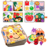 Libro Educativo De Tela Suave 3D Para Bebés Juguete Montessori De Primeros Años Desarrollo Cognitivo Colorido Y Educativo Para Niños - details 0