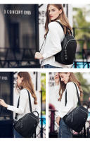 Mochila De Cuero Genuino Zency Para Mujer Anti-Robo Estilo Clásico Casual Para Viajes Y Escuela Bolsa Diaria Para Niñas - details 8