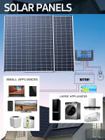 Panel Solar De Polícrystalino 20W Alta Eficiencia Para Recarga 12V Para RV Barco Luces Del Jardín Sistemas Off-Grid - details 4