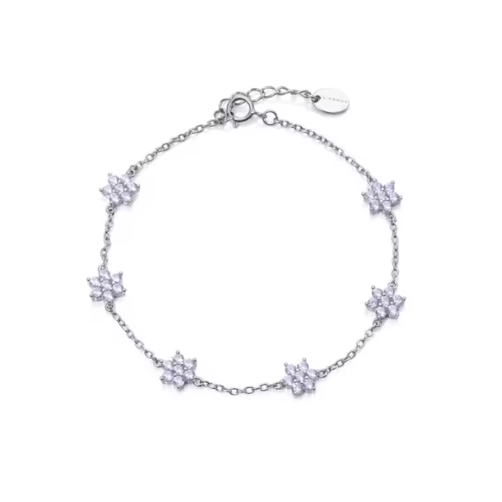 Pulsera Viceroy Plata Rodiada con Motivos Flores y Circonitas 13209p000-30 - 1