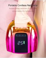 Lámpara De Secado De Gel UV LED Profesional Inalámbrica Para Cuidado De La Piel Luz Azul Profunda Y Firme 96W Secado Uniforme En Todas Las Dedos - details 6