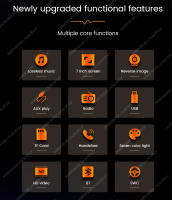 Reproductor Multimedia Para Coche Universal 7 Pulgadas 2 Din CarPlay Android Auto Pantalla Táctil Completa USB TF Soporte Para Control Del Volante - details 8
