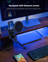 Micrófono Profesional Para Juegos De Computadora Condensador USB Para Streaming En Vivo Podcast Estudio Micrófono Karaoke Kit De Microfonos Para PC Y Portátil - details 64