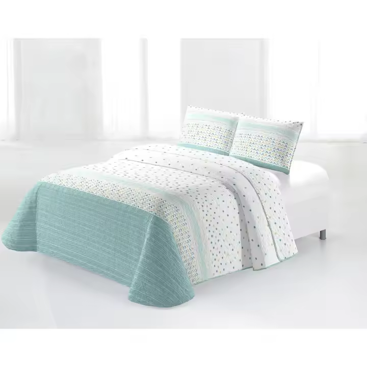 Colcha Bouti Cama Modelo Nibas y Bastia Camas 90 y 105 – Microfibra 100%, Suave, Ligera y Fresca Ideal para Primavera y Verano- Colchas Entretiempo Miracle Home - 1