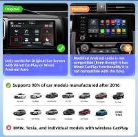 Adaptador De Cable Inalámbrico 2 En 1 Para Coche Wireless CarPlay Android Auto Soporte Spotify Netflix Para Mazda Toyota Mercedes Peugeot Volvo - details 1