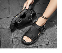 Sandalias Para Hombre Verano Casual Hogar Antideslizantes Suave Exterior Moda Playa Zapatos Ligeros Flip-flops Con Cierre De Lazo - details 2