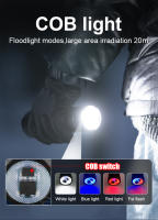Linterna Táctica De Alta Potencia ABS Con Láser Blanco Y Batería Integrada Carga Por Tipo-C Luz De Emergencia Multifuncional Resistente Al Choque Y Agua - details 10
