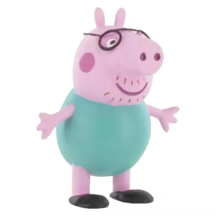 Figura Papa Pig de Comansi de la serie Peppa Pig ideal para coleccionar 99682 - 1