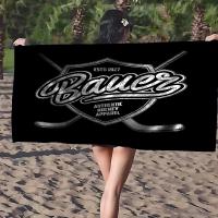 Toalla De Playa B-Bauer Hockey De Microfibra Absorbente Y Suave Para Montañismo Yoga Natación Running Tamaño 30x60 Cm - details 1