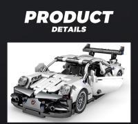 Bloques De Construcción De Coche De Carreras Técnica Super DIY MOC Vehículo Juguetes Para Niños Bloques De Automóvil Con Retroceso - details 3
