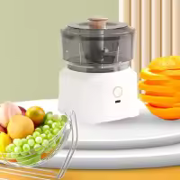 BIT Picadora de carne Eléctrica, licuadora multicolor, Cuchillas de Maple inoxidable, licuadora de Comidas Segura y eficiente para Cocina, color Blanco - details 4