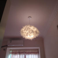 Lámpara Colgante De Pluma LED Moderna Para Sala De Estar Dormitorio Restaurante Iluminación Interior Pendente Colgante - details 8