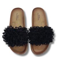 Sunsea Sandalia para mujer Pala con pompón floral con suela antideslizante - details 5
