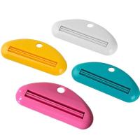 4pcs/pack Sujetadores De Tubo De Pasta De Dientes Plásticos En 4 Colores Utensilio De Higiene Oral Para Viajes - details 0