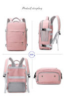 Mochila De Viaje Para Mujer Impermeable Con USB Capacidad Para Laptop Bolsa De Zapatillas Con Correa De Equipaje XA337C - details 17