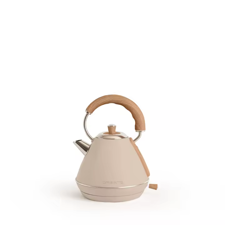 CREATE - Hervidor de agua eléctrico 1L , Tetera Eléctrica Libre BPA  Diseño retro - KETTLE RETRO M - 1