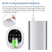 Alarma De Incontinencia Infantil Sin Cable Con Reloj Y Pulsera Para Entrenamiento De Incontinencia Urinaria Rango Eficiente De 40M Con Indicador LED Para Niños Y Ancianos - details 4