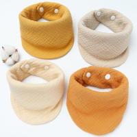 Babero de crepé de algodón puro Babero de gasa de cuatro capas El desarrollo de productos para niños se puede facturar - details 3
