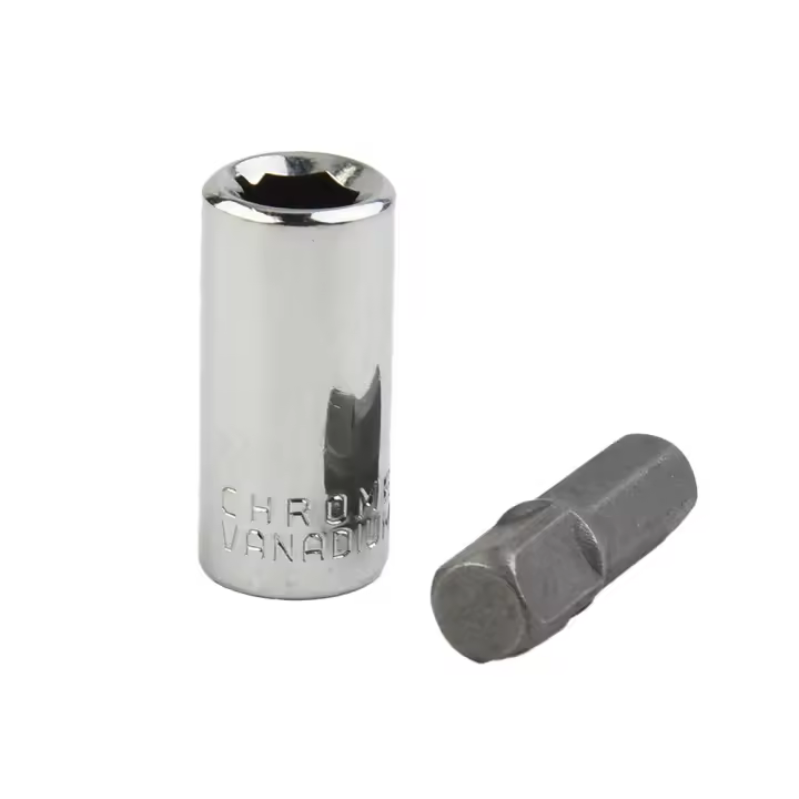 Adaptador De Destornillador Hexagonal a Impulso Para Herramienta De Impacto O Taladro 1/4 Pieza Individual Parte Del Herramienta Cuadrada - 1