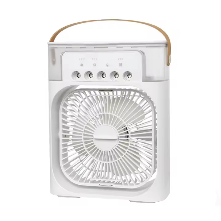Ventilador De Escritorio Portátil Humidificador Y Aire Acondicionado USB Para Oficina Y Dormitorio Con 3 Velocidades De Ventilación Y Función De Spraying - 1