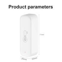Termómetro Inteligente Zigbee 3.0 Tuya Con Control Remoto Por App Para El Hogar Automático Compatible Con Alexa Y Google Assistant Medidor De Temperatura Y Humedad - details 9