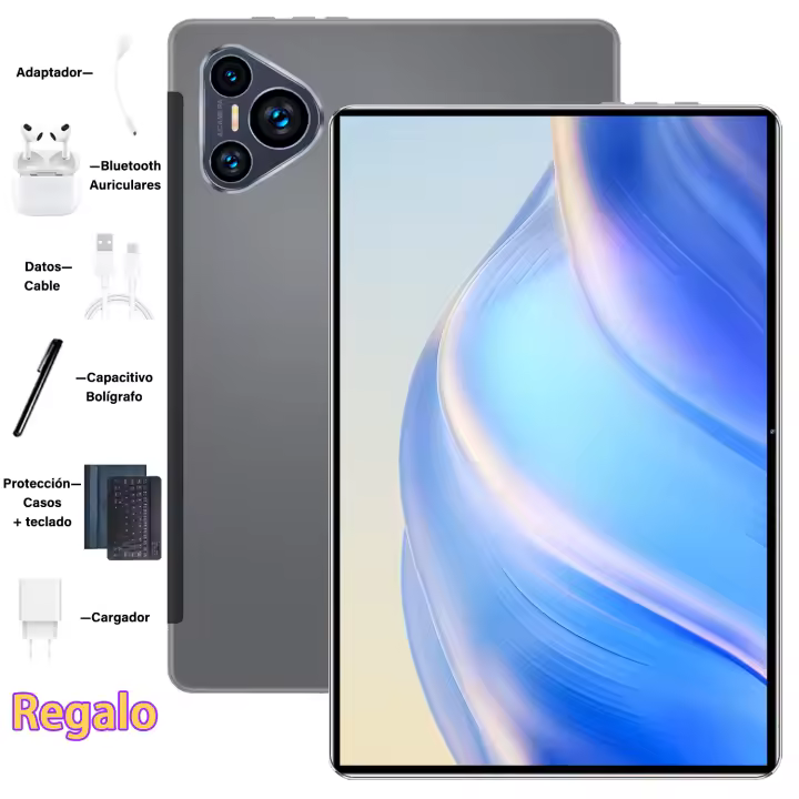 2025 nueva tableta Android global 10,1 pulgadas 16GB Ram 1tb ROM 5MP 13mp 20000 ma Android 13.0 14 red nuclear doble tarjeta SIM WiFi Bluetooth HD screen with keyboard Fund para auriculares bluetooth en venta caliente de bajo precio - 1