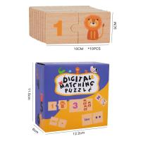Juego De Bloques De Madera Para Bebés Montessori Educativo De Aprendizaje Temprano Juguete De Patrón Digital Para Niños Y Niñas Regalo De Festival - details 13