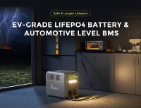 FOSSiBOT F1200 Estación de energía portátil, capacidad 1024Wh, potencia nominal 1200W, 3 modos luz LED, 7 puertos salida, protección BMS, cambio menos de 10ms, regulador entrada 5 velocidades, batería LiFePO4 de grado EV, más 4000 ciclos - Enchufe la UE. - details 8