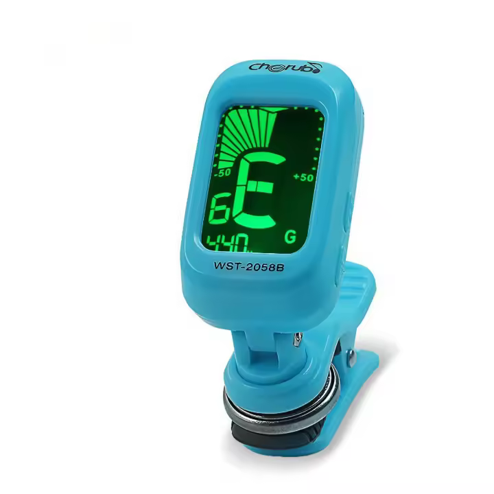 Afinador Digital De Guitarra Acústica Con Clip Rotativo Pantalla LCD Color Para Bajo Ukulele Afinador De Instrumentos Musicales - 1