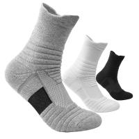 3 Pares De De Compresión Para Hombres Transpirables Deportivos Para Baloncesto Y Ciclismo Absorbentes De Humedad Con Tubo Elástico Alto - details 10